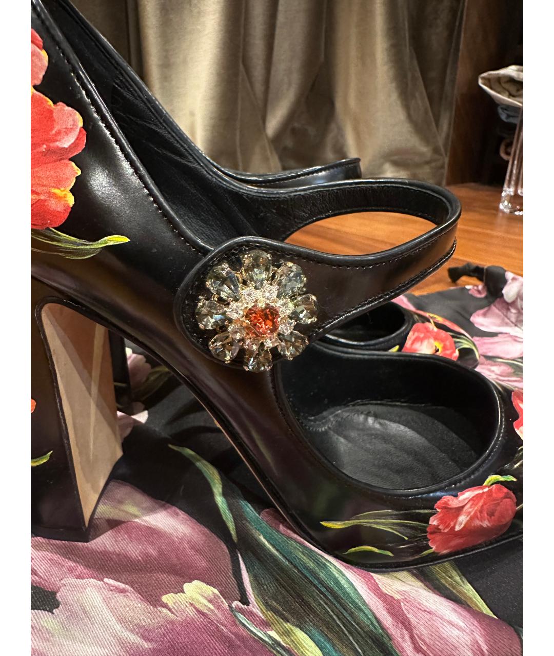 DOLCE&GABBANA Мульти туфли из лакированной кожи, фото 3