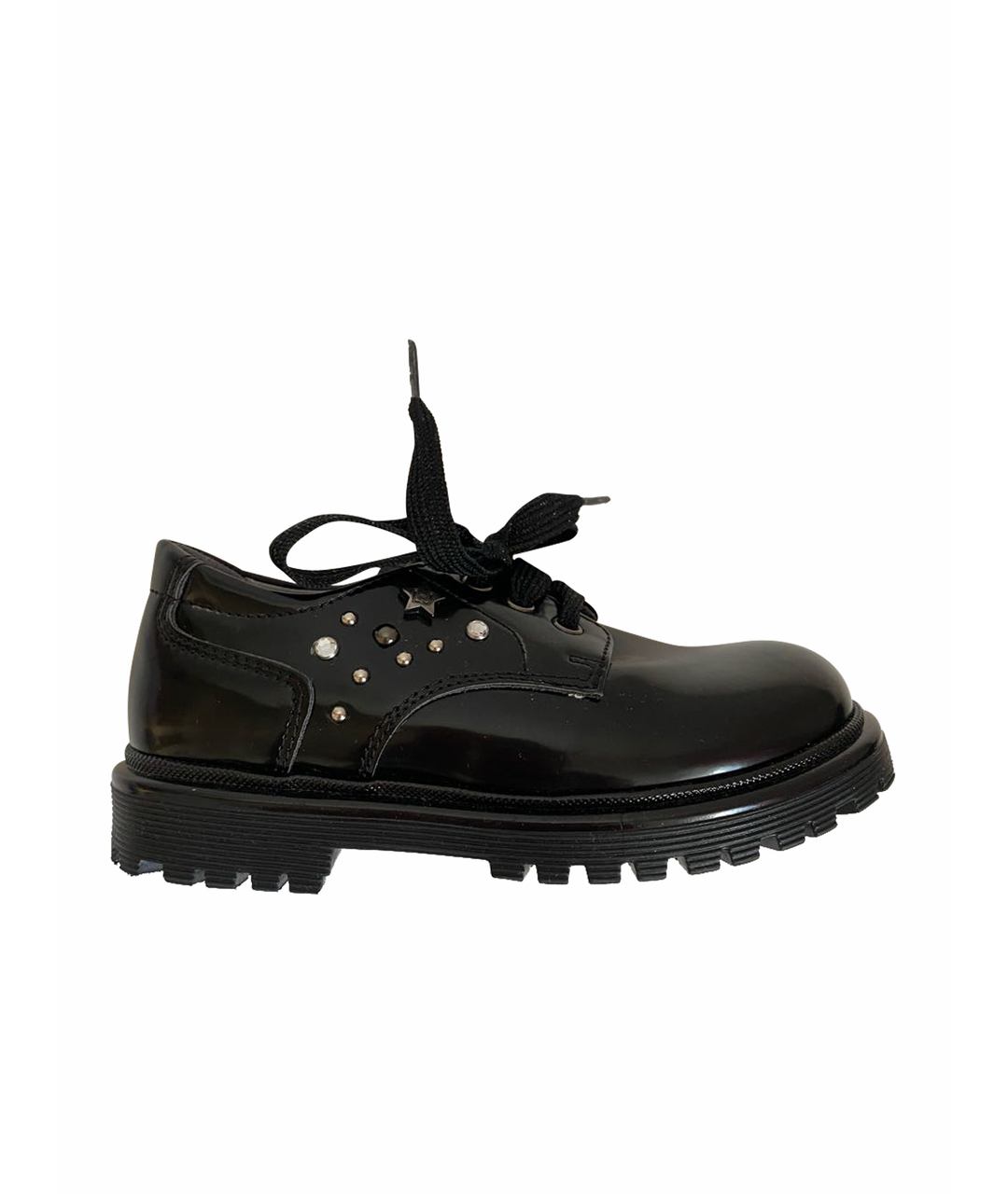 LIU JO KIDS Черные кожаные ботинки, фото 1