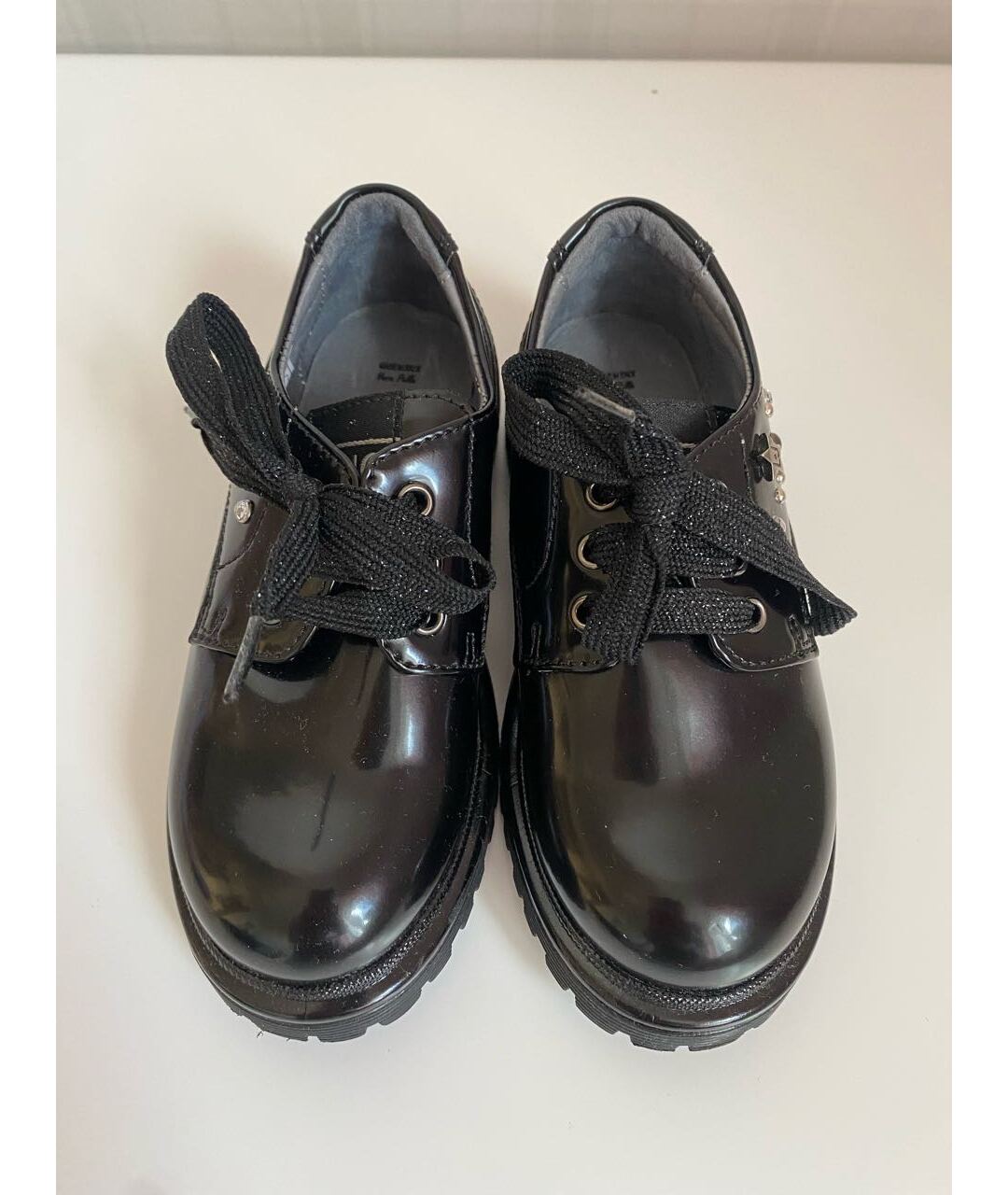 LIU JO KIDS Черные кожаные ботинки, фото 2