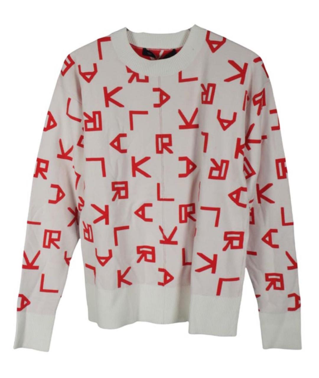 KARL LAGERFELD Белый вискозный джемпер / свитер, фото 1