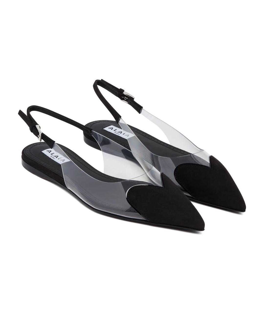 ALAIA Черные замшевые балетки, фото 2