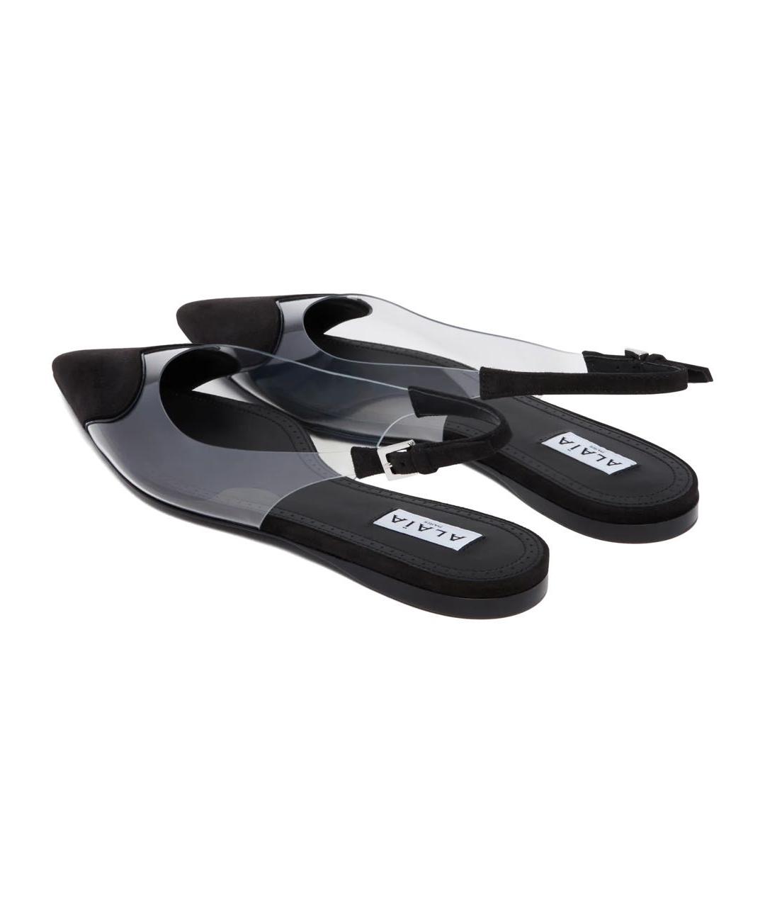 ALAIA Черные замшевые балетки, фото 4