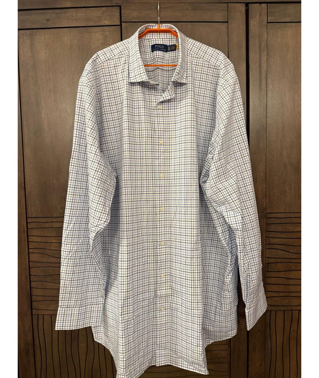 POLO RALPH LAUREN Белая хлопковая классическая рубашка, фото 5