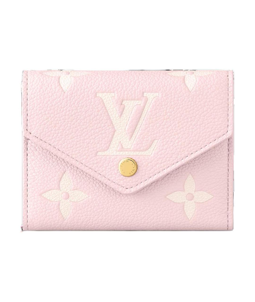 LOUIS VUITTON Розовый кожаный кошелек, фото 1