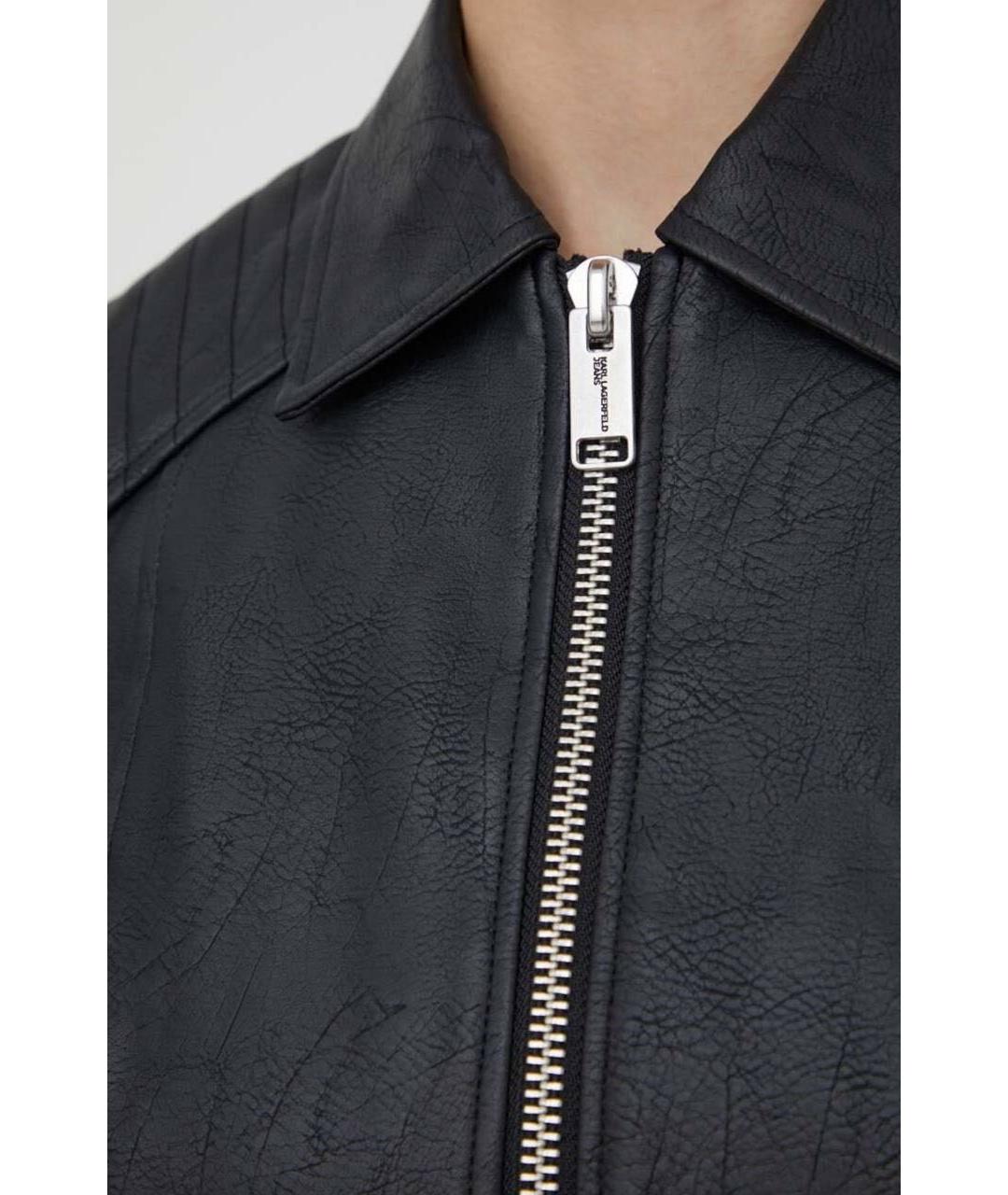 KARL LAGERFELD Черная полиамидовая куртка, фото 5
