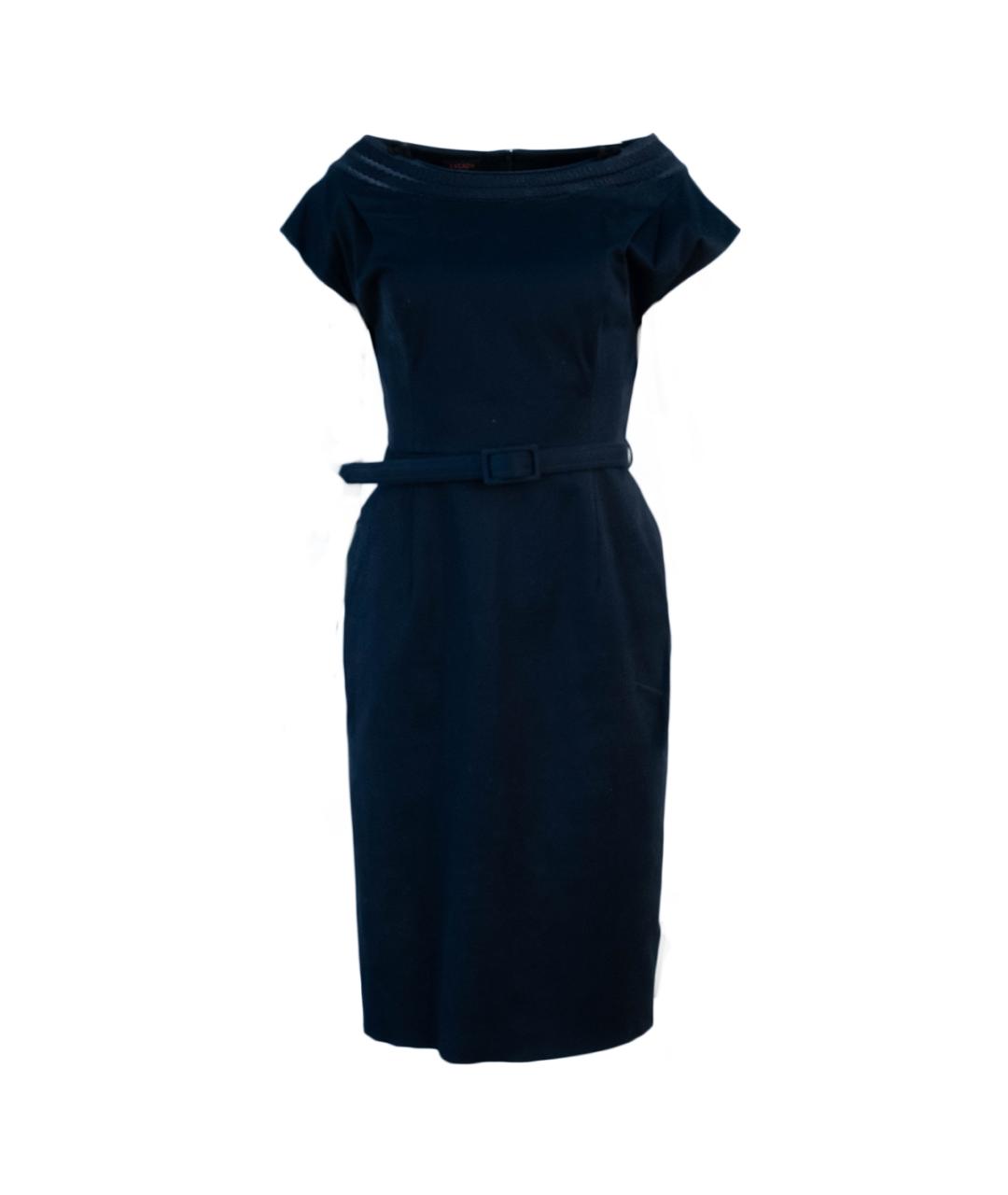 ESCADA Темно-синее хлопковое повседневное платье, фото 1