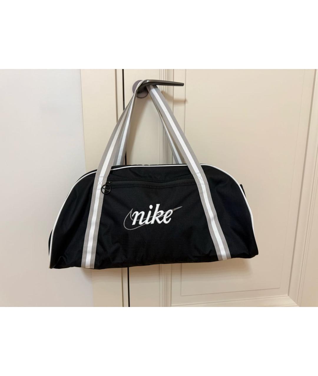 NIKE Черная тканевая дорожная/спортивная сумка, фото 5