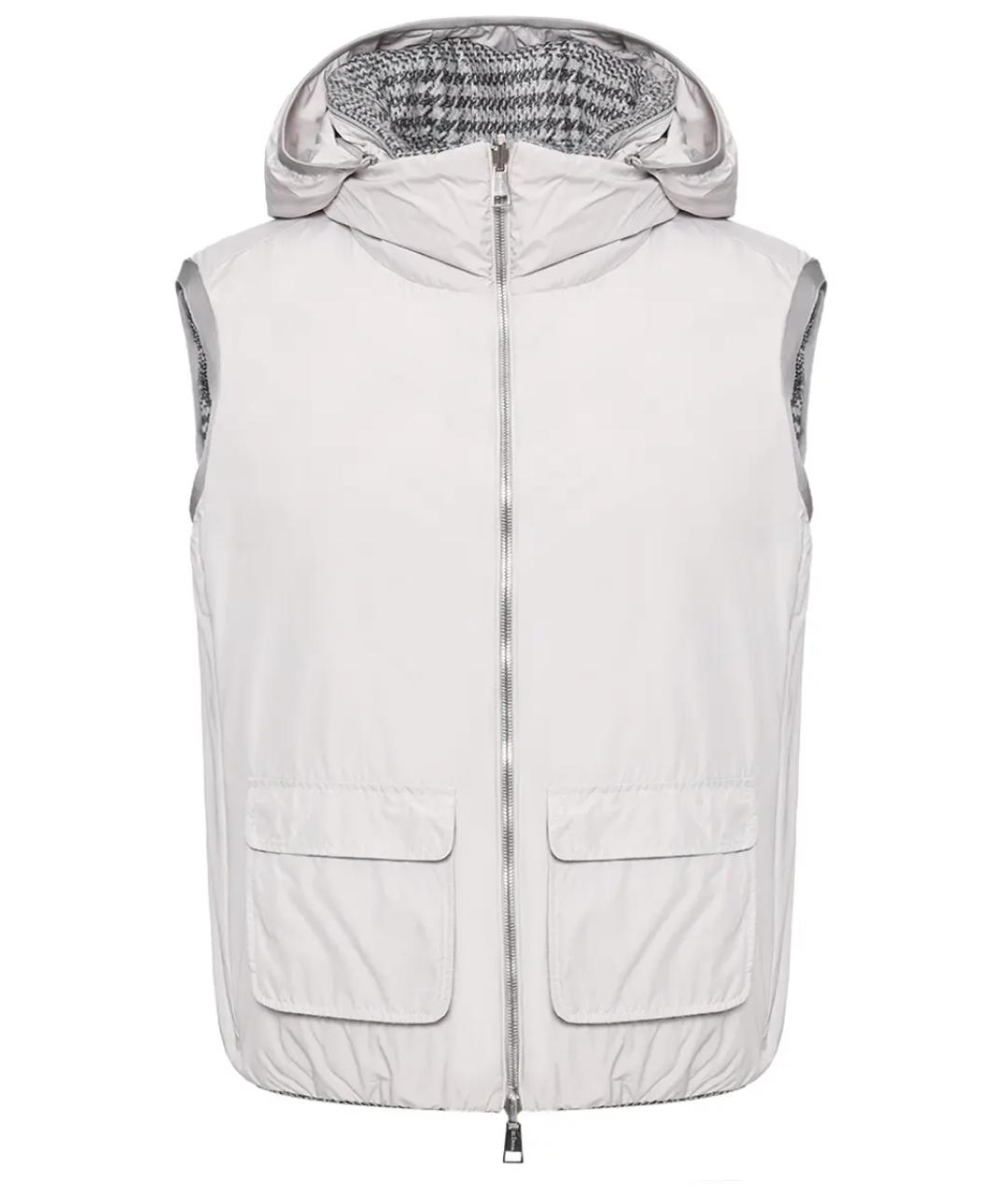 KITON Серый жилет, фото 7