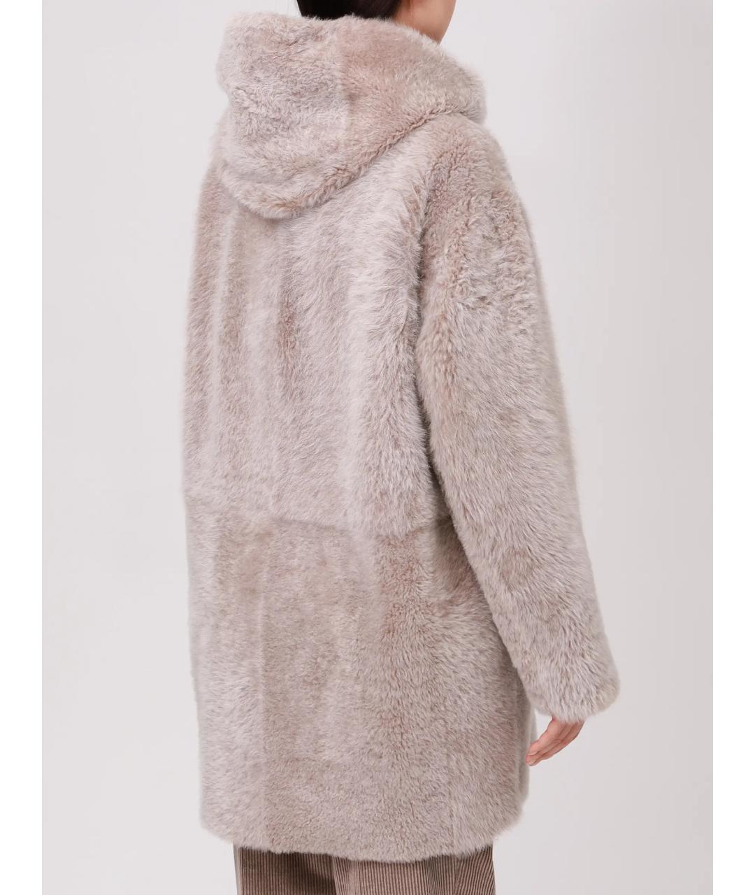 KITON Бежевая шуба, фото 4