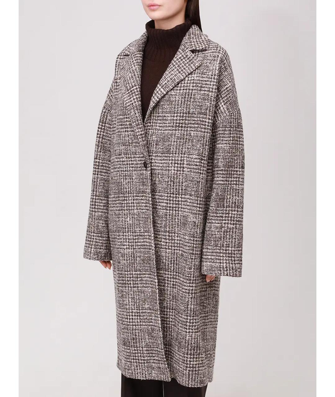 KITON Коричневое шерстяное пальто, фото 4