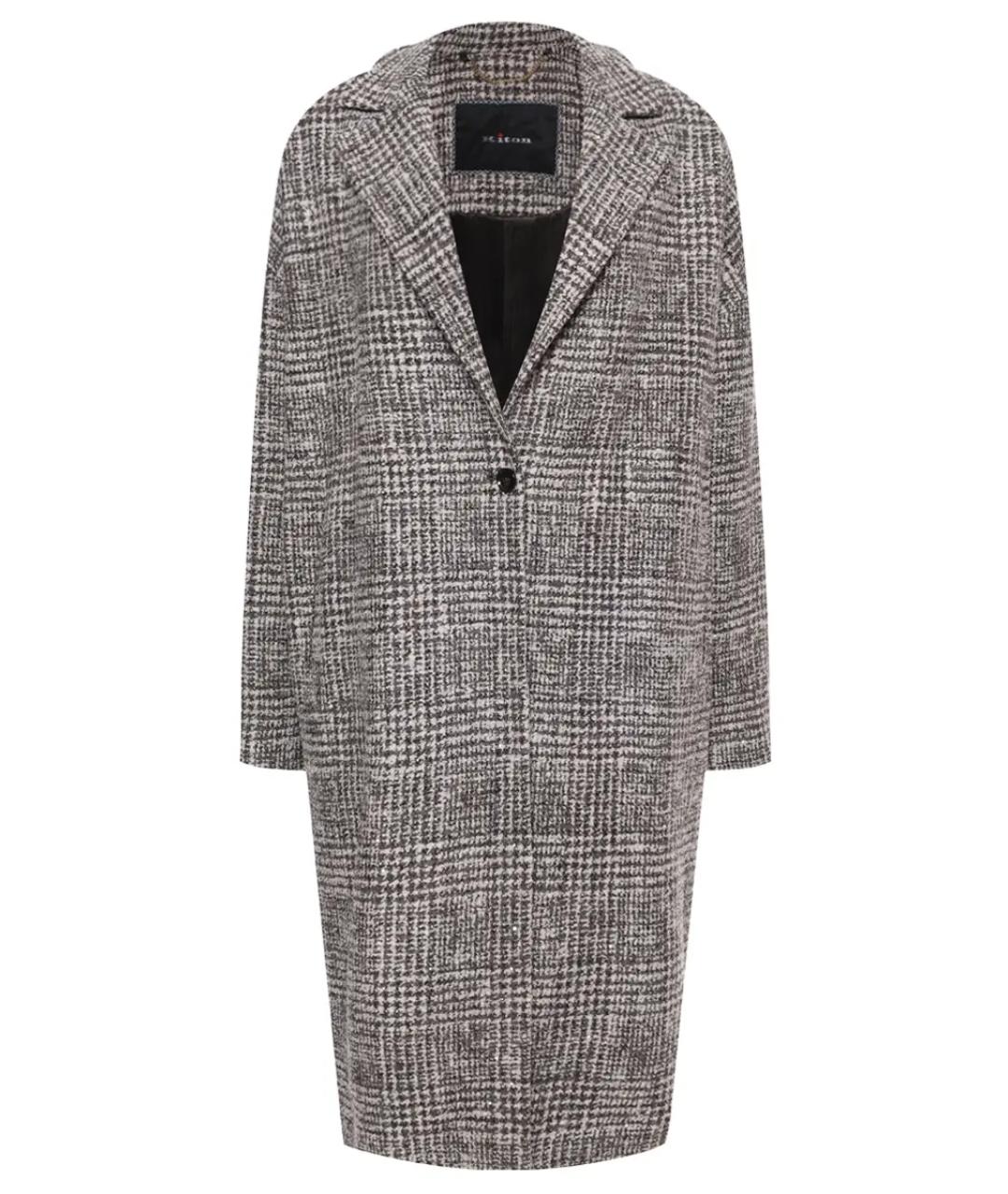 KITON Коричневое шерстяное пальто, фото 1