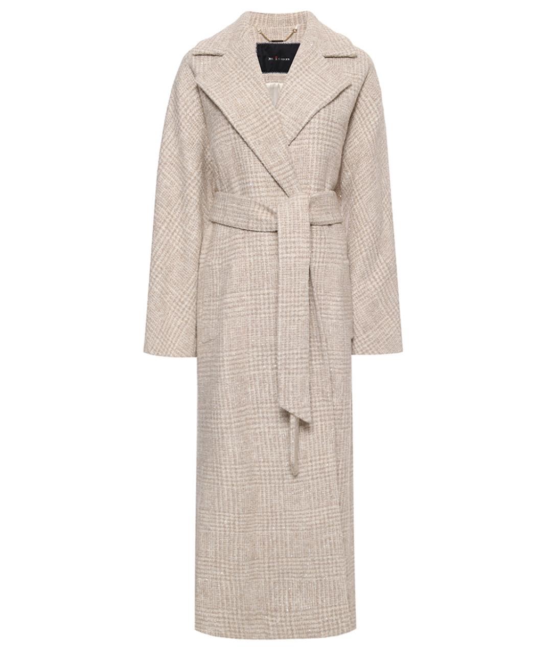 KITON Бежевое шерстяное пальто, фото 1