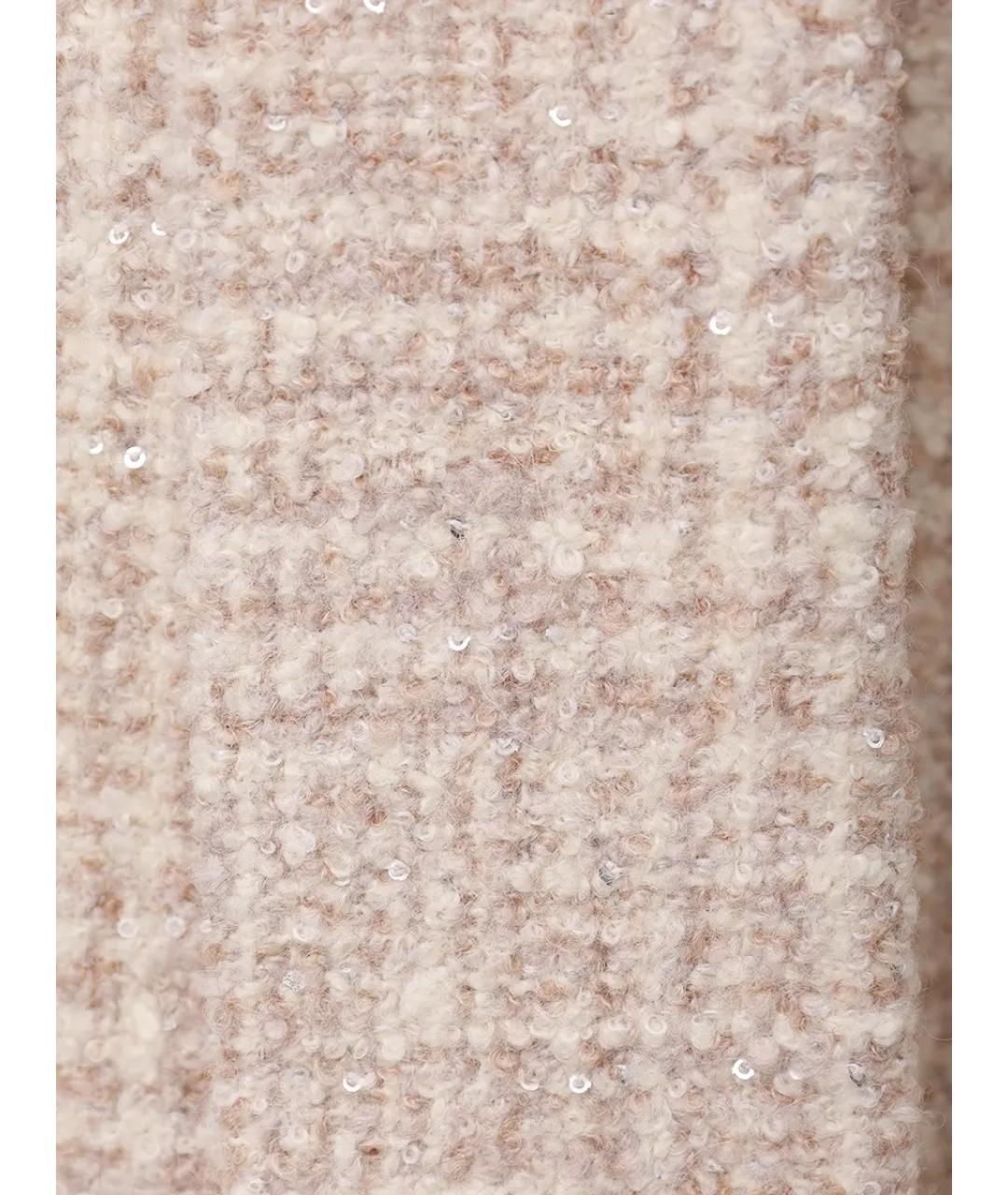 KITON Бежевое шерстяное пальто, фото 6