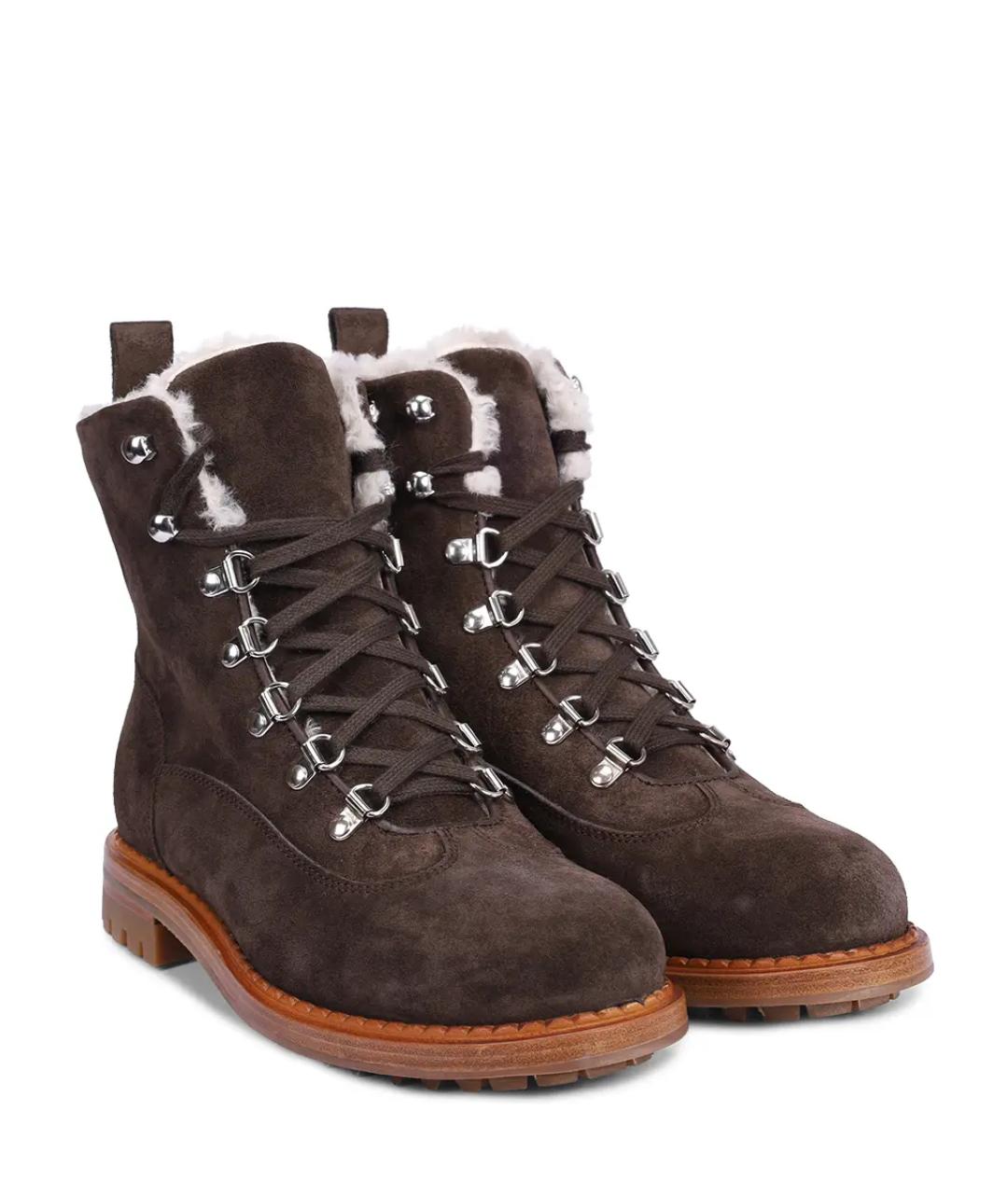 KITON Коричневые замшевые ботинки, фото 2
