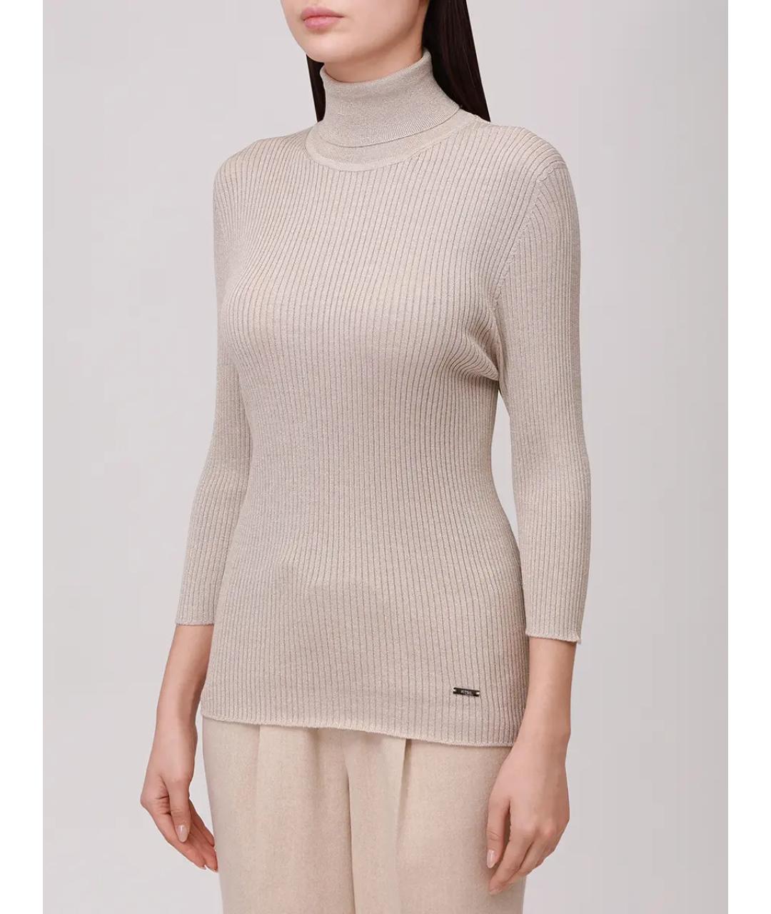 KITON Бежевая водолазка, фото 4
