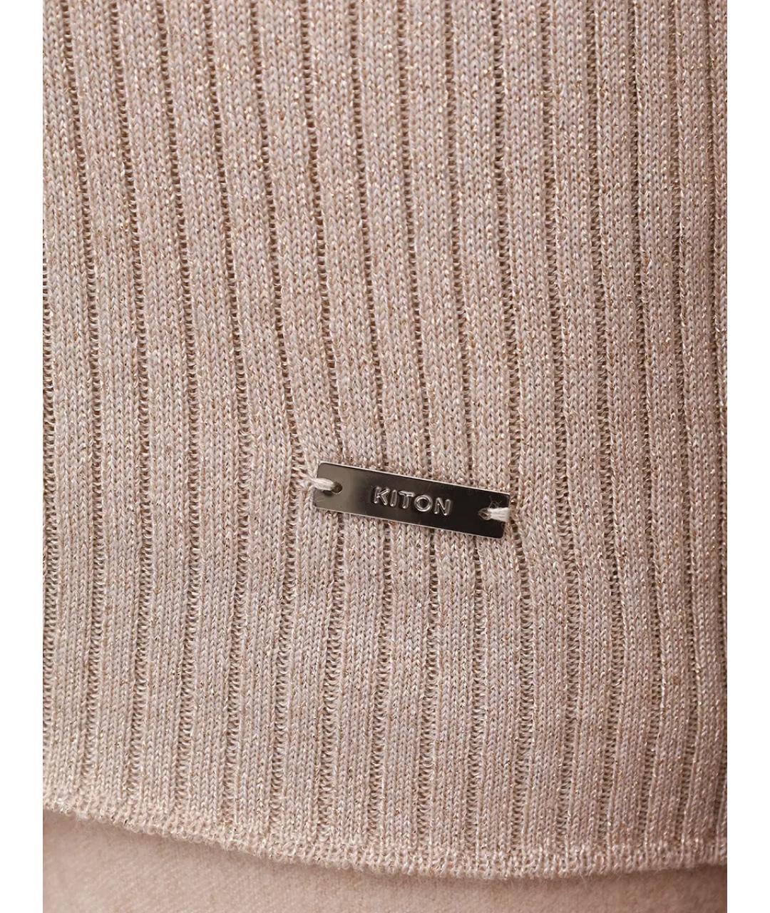KITON Бежевая водолазка, фото 6