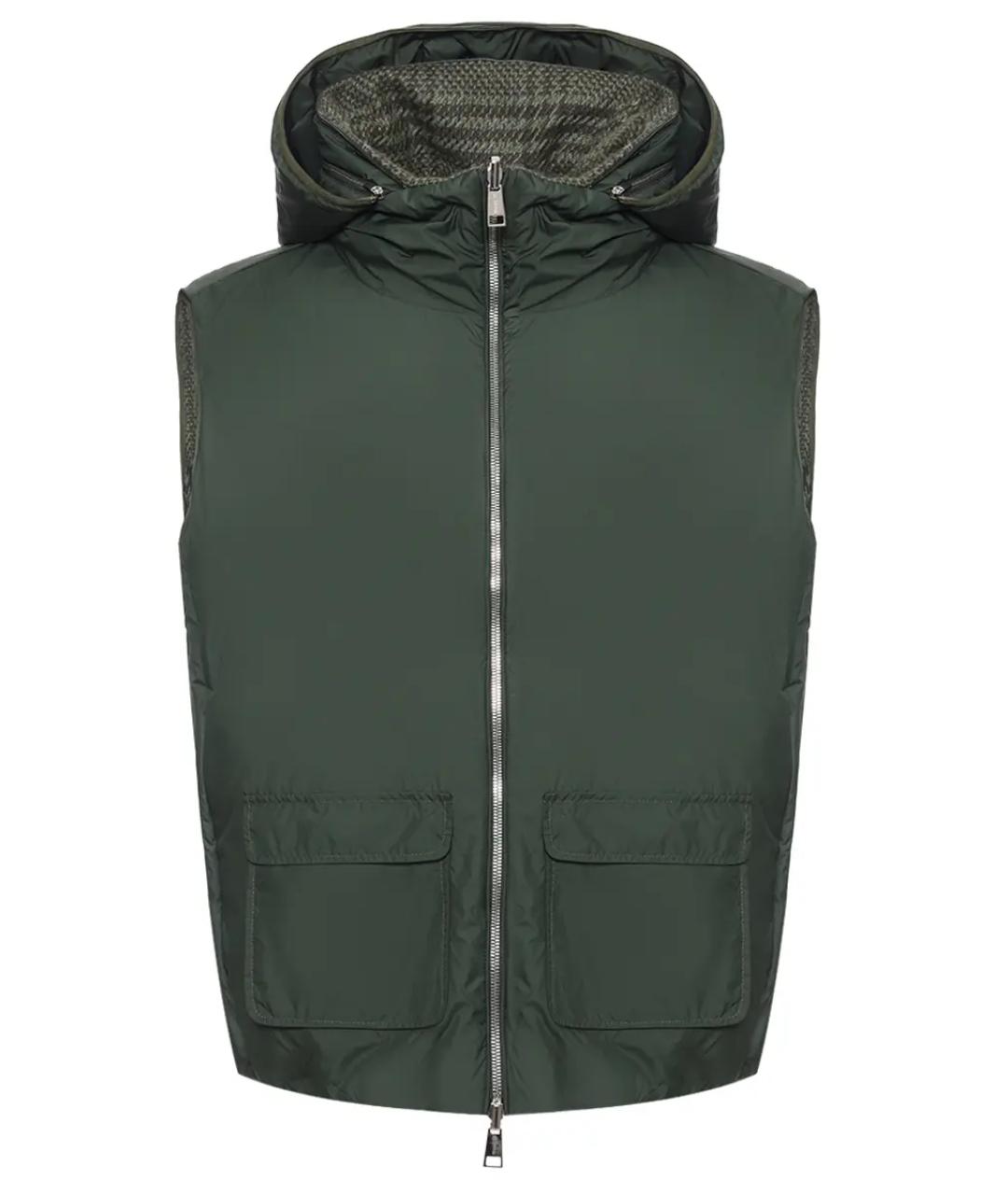 KITON Зеленый жилет, фото 7