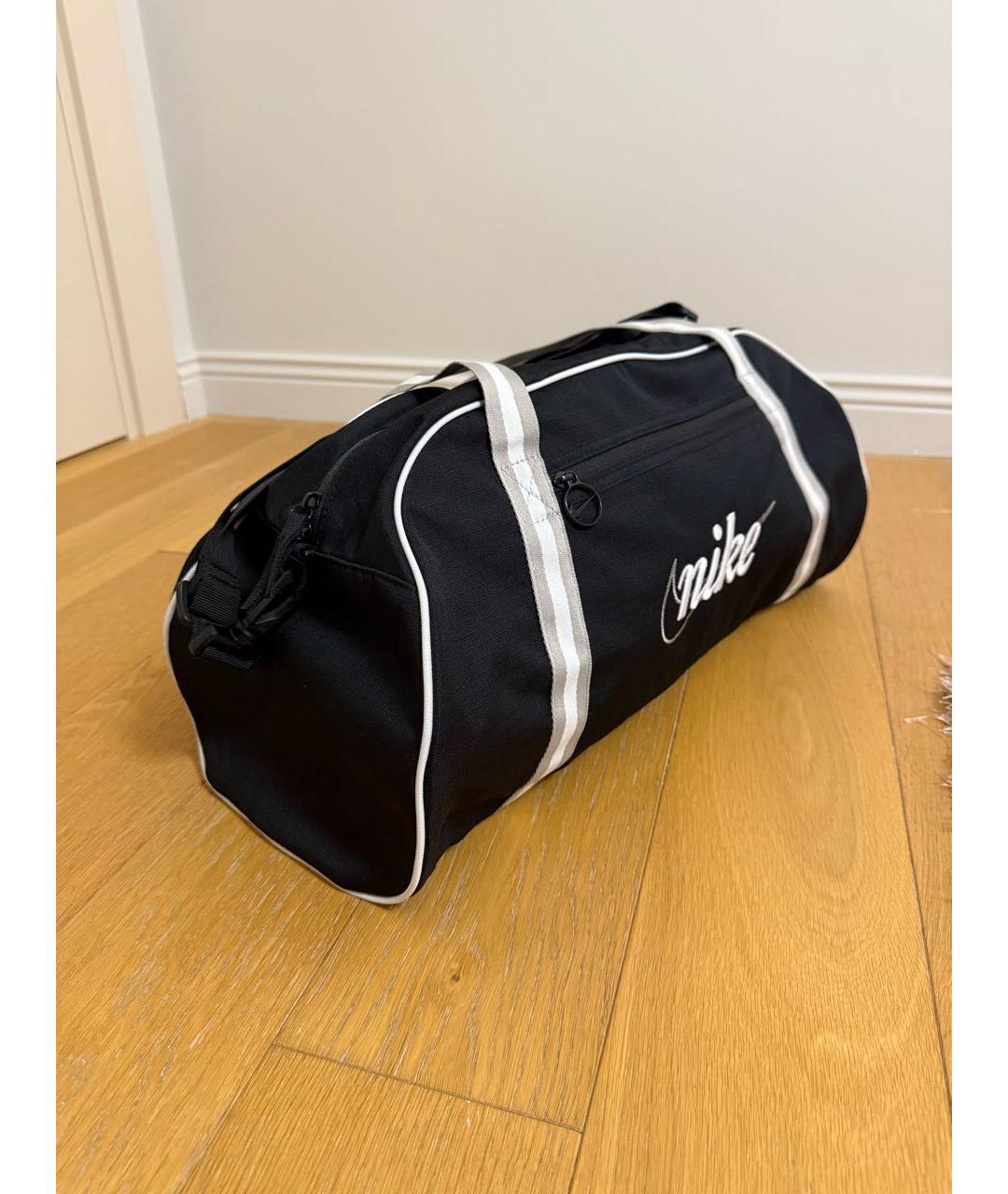 NIKE Черная тканевая дорожная/спортивная сумка, фото 2