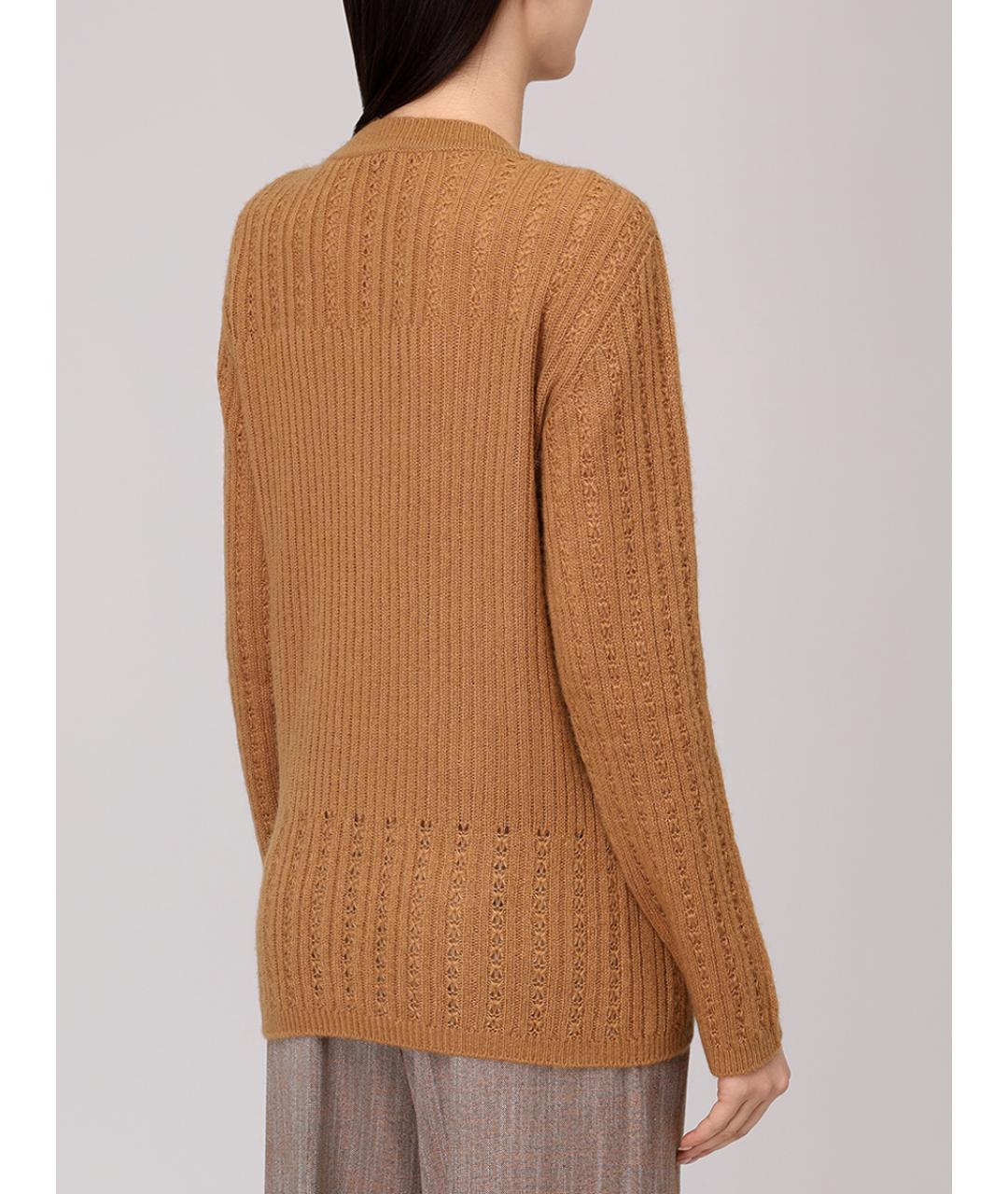 KITON Бежевый шерстяной джемпер / свитер, фото 3