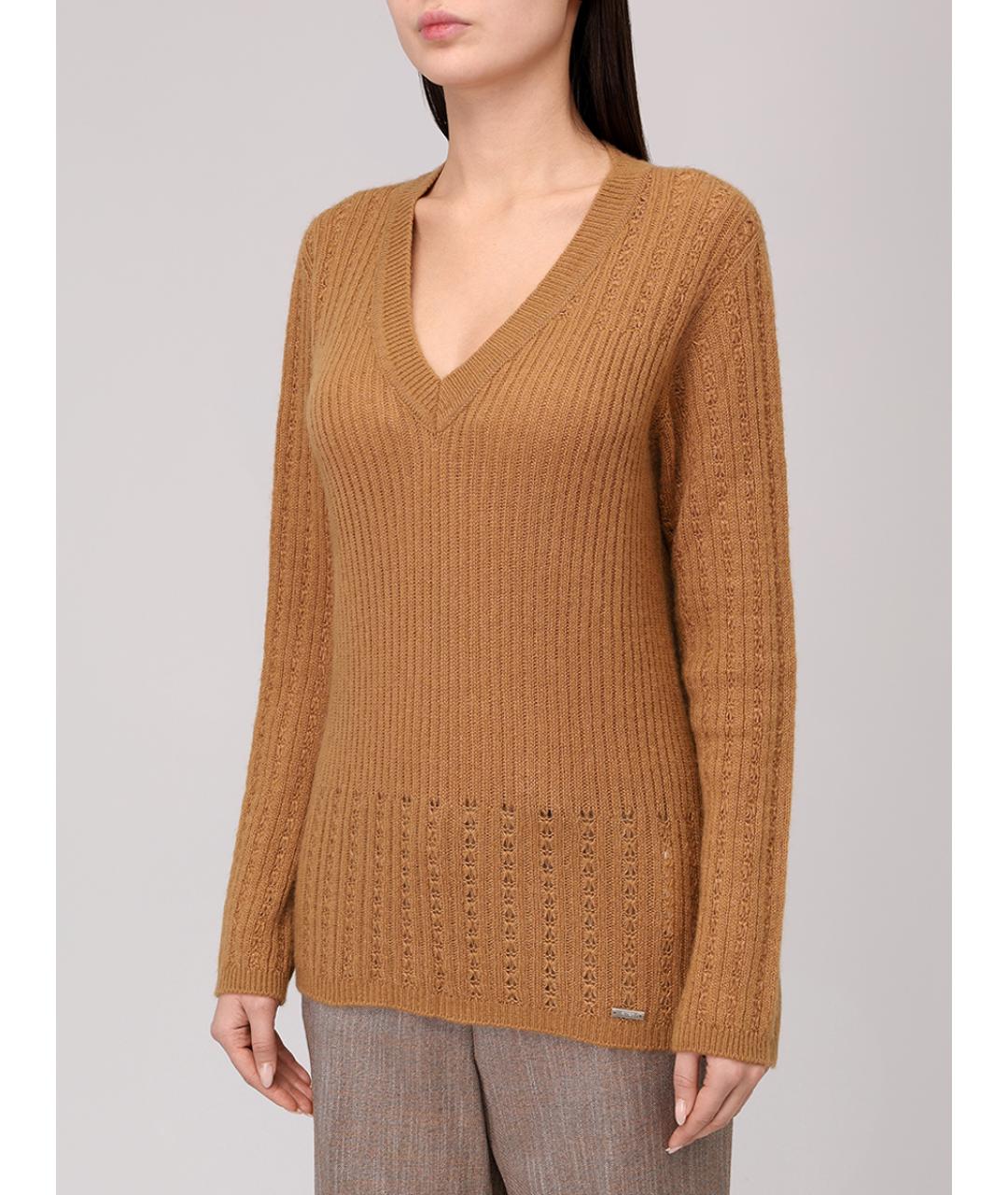 KITON Бежевый шерстяной джемпер / свитер, фото 2