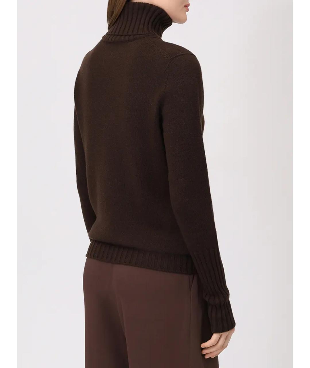KITON Коричневая кашемировая водолазка, фото 3