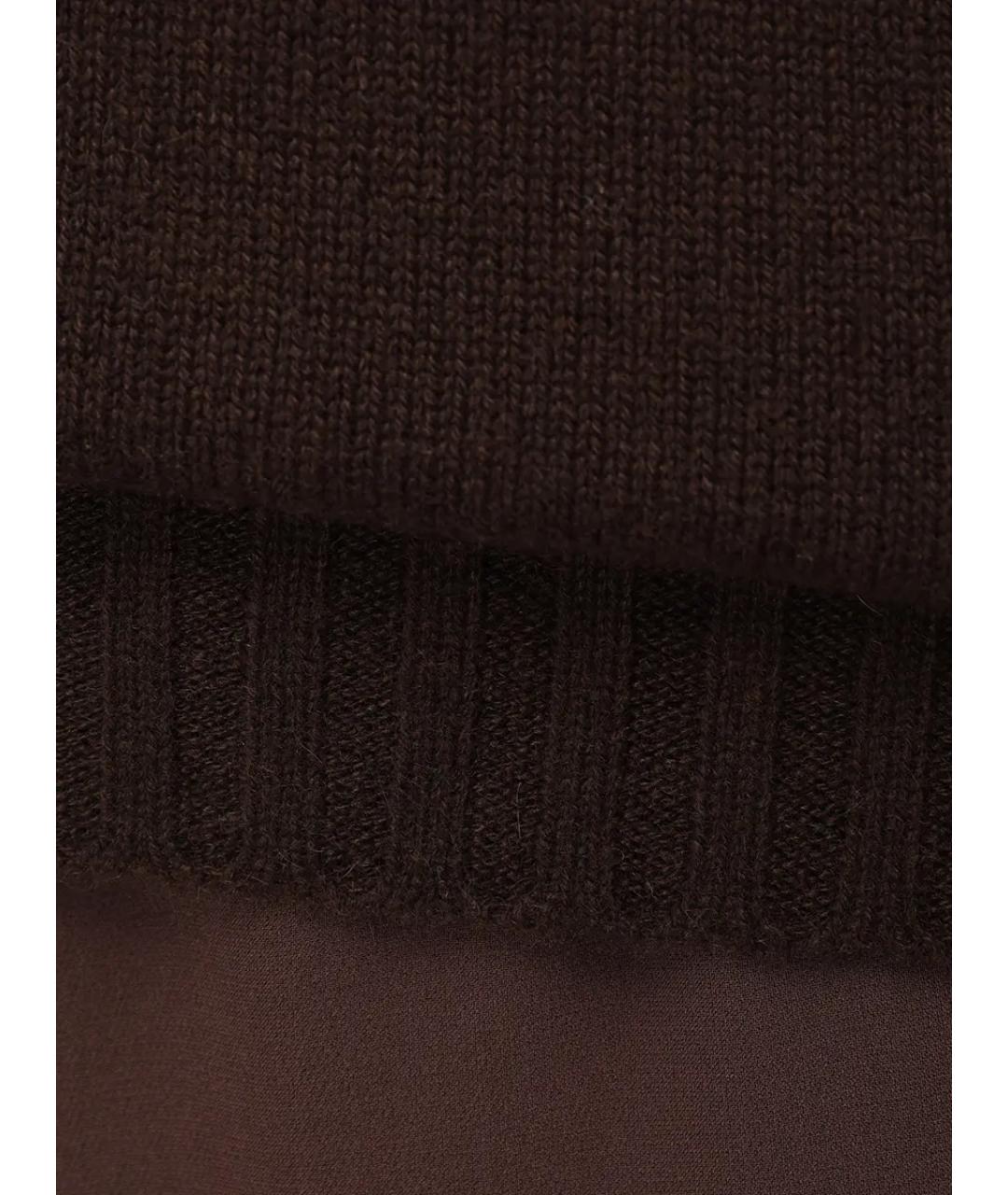 KITON Коричневая кашемировая водолазка, фото 6