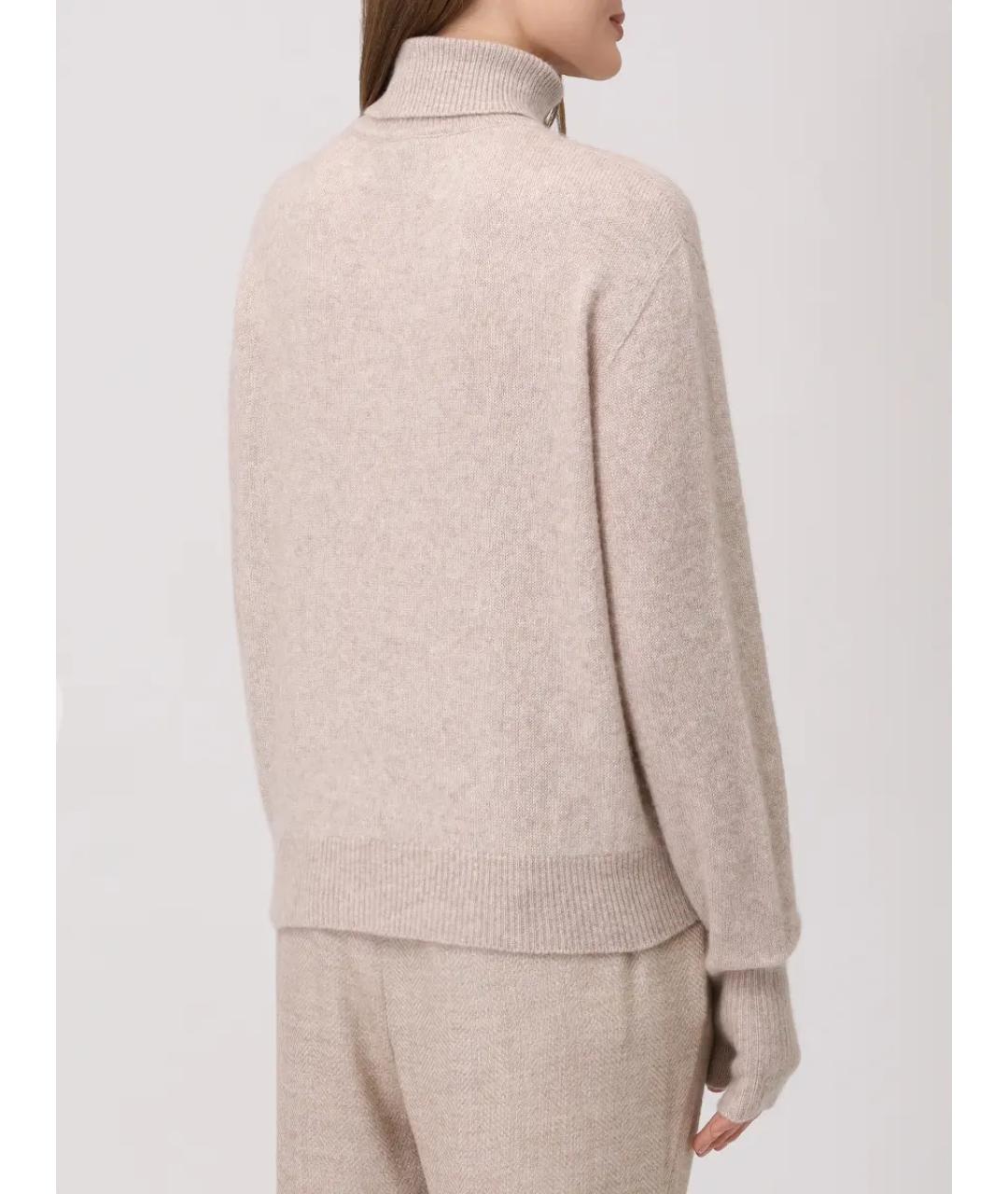 KITON Бежевый шерстяной джемпер / свитер, фото 3