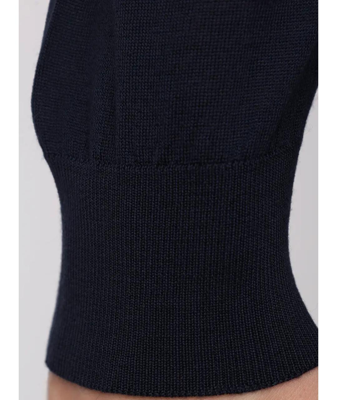 KITON Темно-синий шерстяной кардиган, фото 6