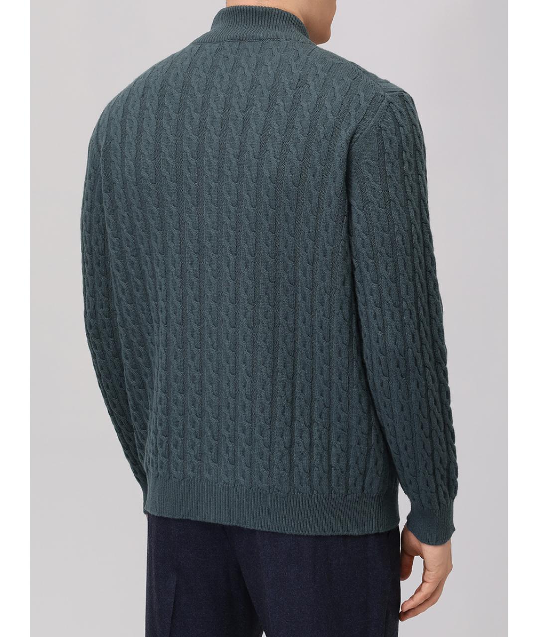 KITON Зеленый кашемировый кардиган, фото 3