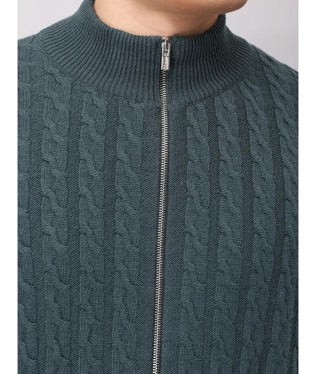 KITON Зеленый кашемировый кардиган, фото 5