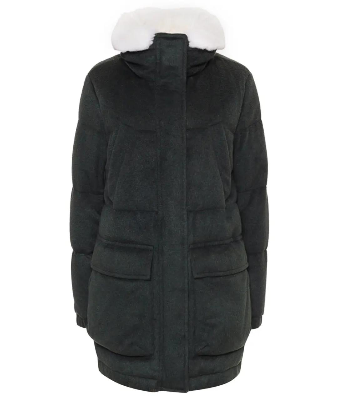 KITON Зеленый кашемировый пуховик, фото 1