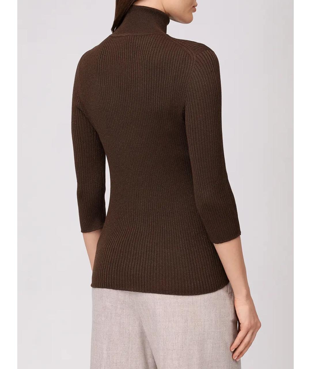 KITON Коричневая водолазка, фото 3