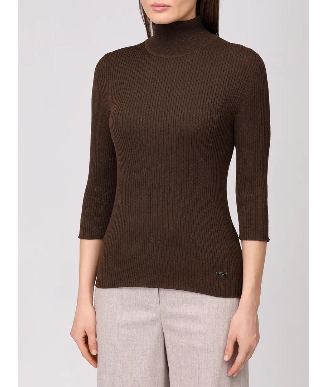 KITON Коричневая водолазка, фото 4