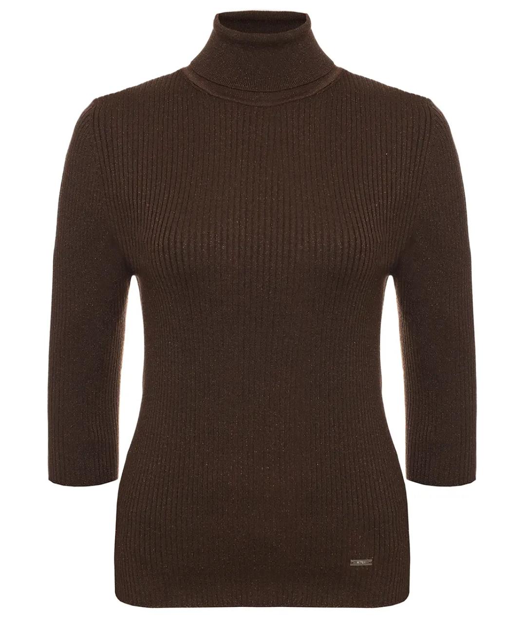 KITON Коричневая водолазка, фото 1