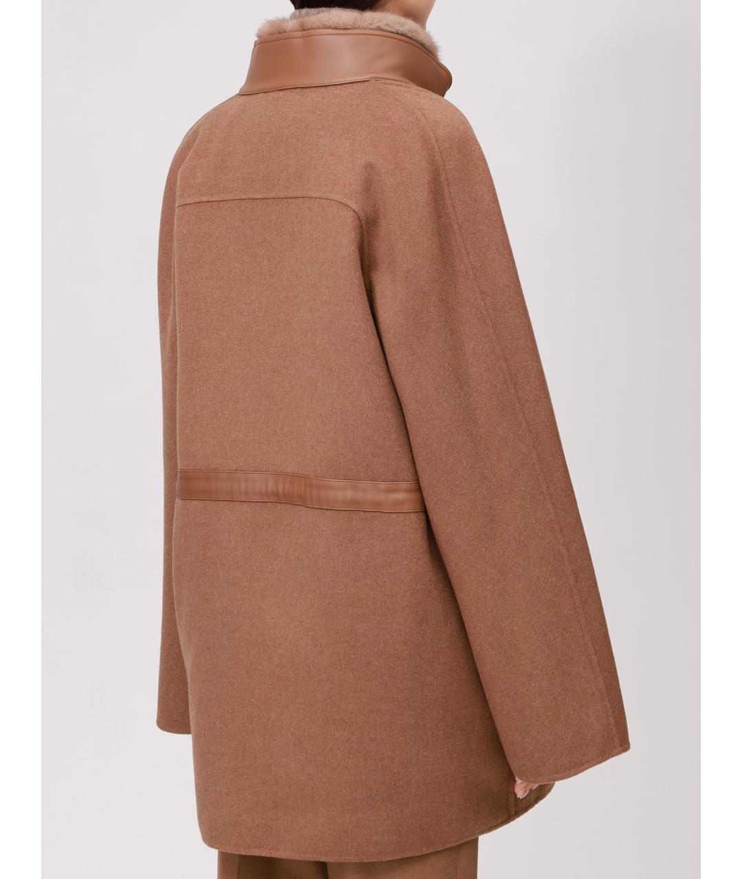 KITON Бежевая шерстяная парка, фото 4