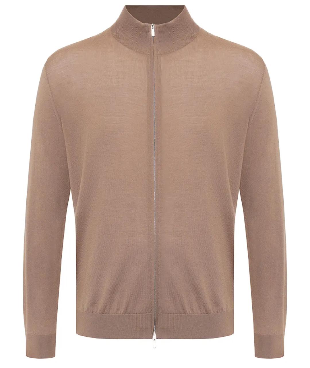 KITON Бежевый шерстяной кардиган, фото 1