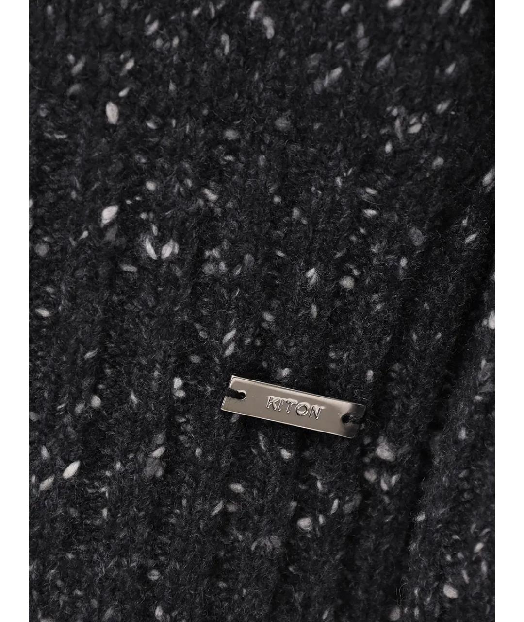 KITON Черный кашемировый джемпер / свитер, фото 6