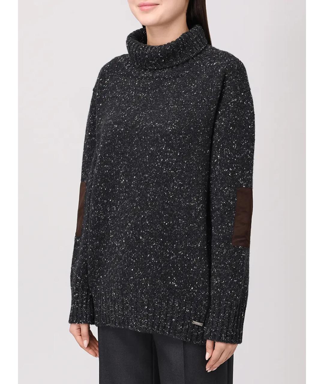 KITON Черный кашемировый джемпер / свитер, фото 4