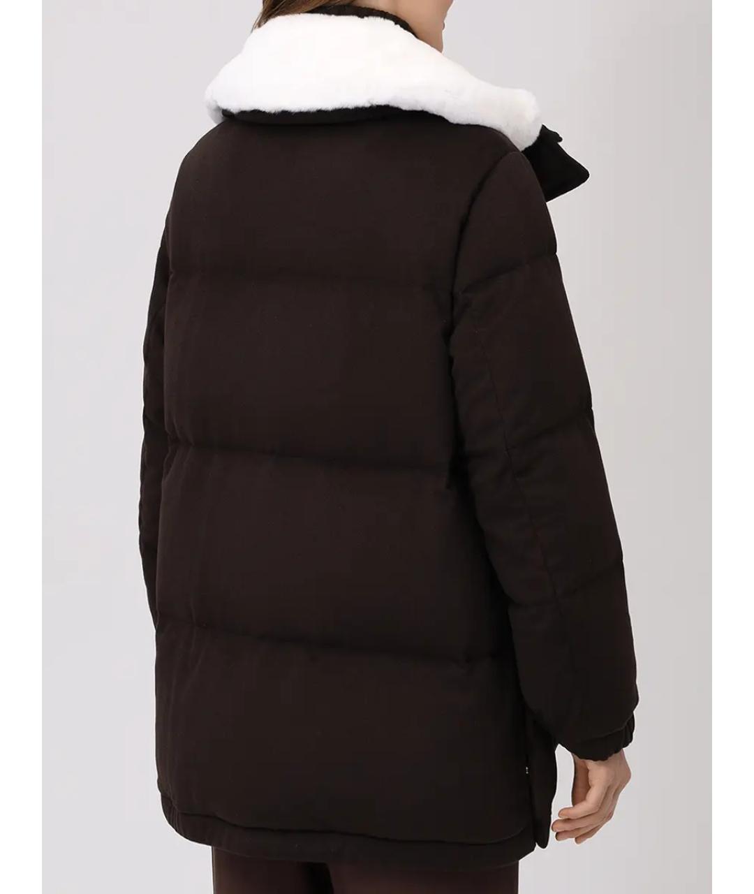 KITON Коричневый кашемировый пуховик, фото 3