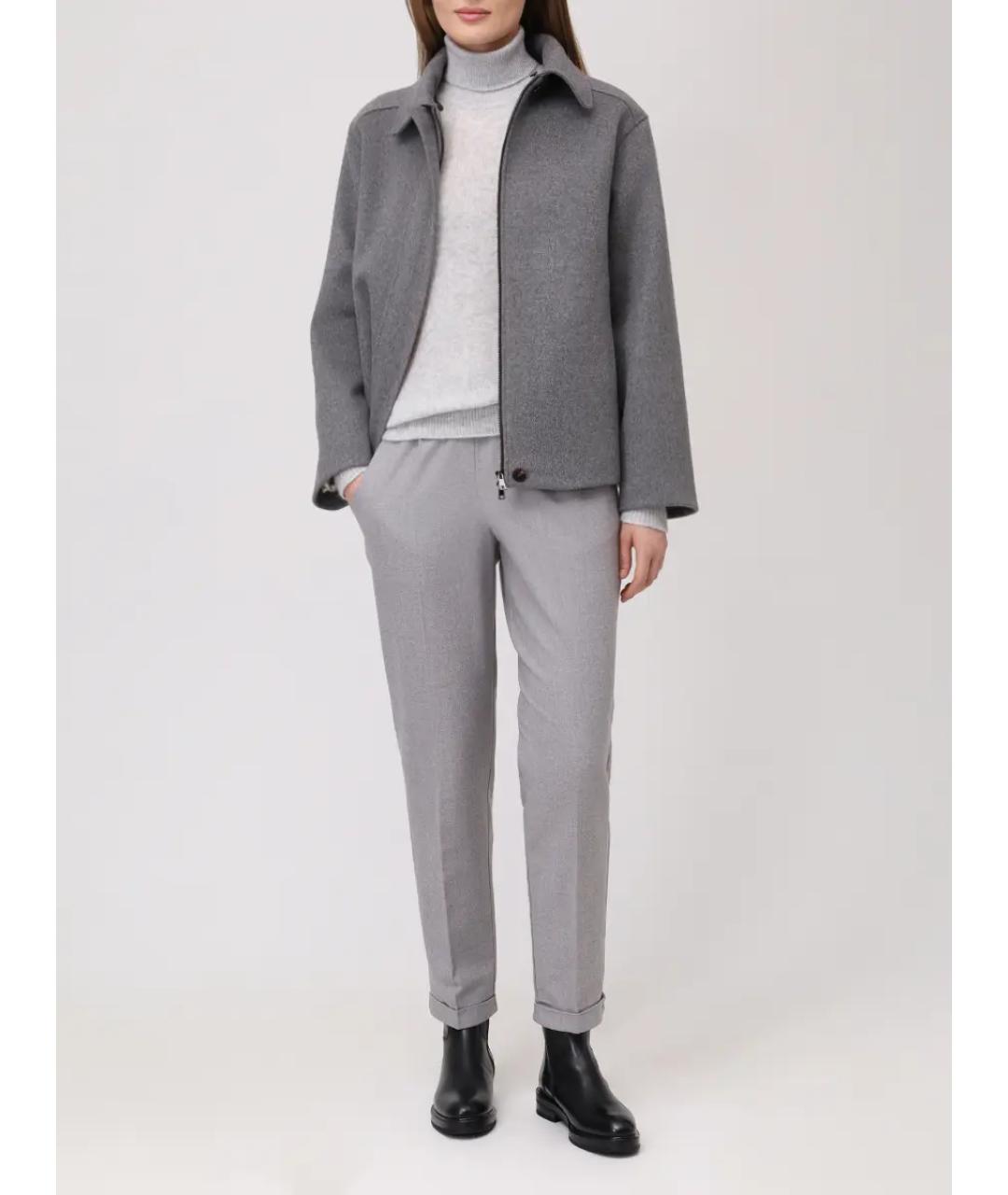 KITON Серый шерстяной джемпер / свитер, фото 2