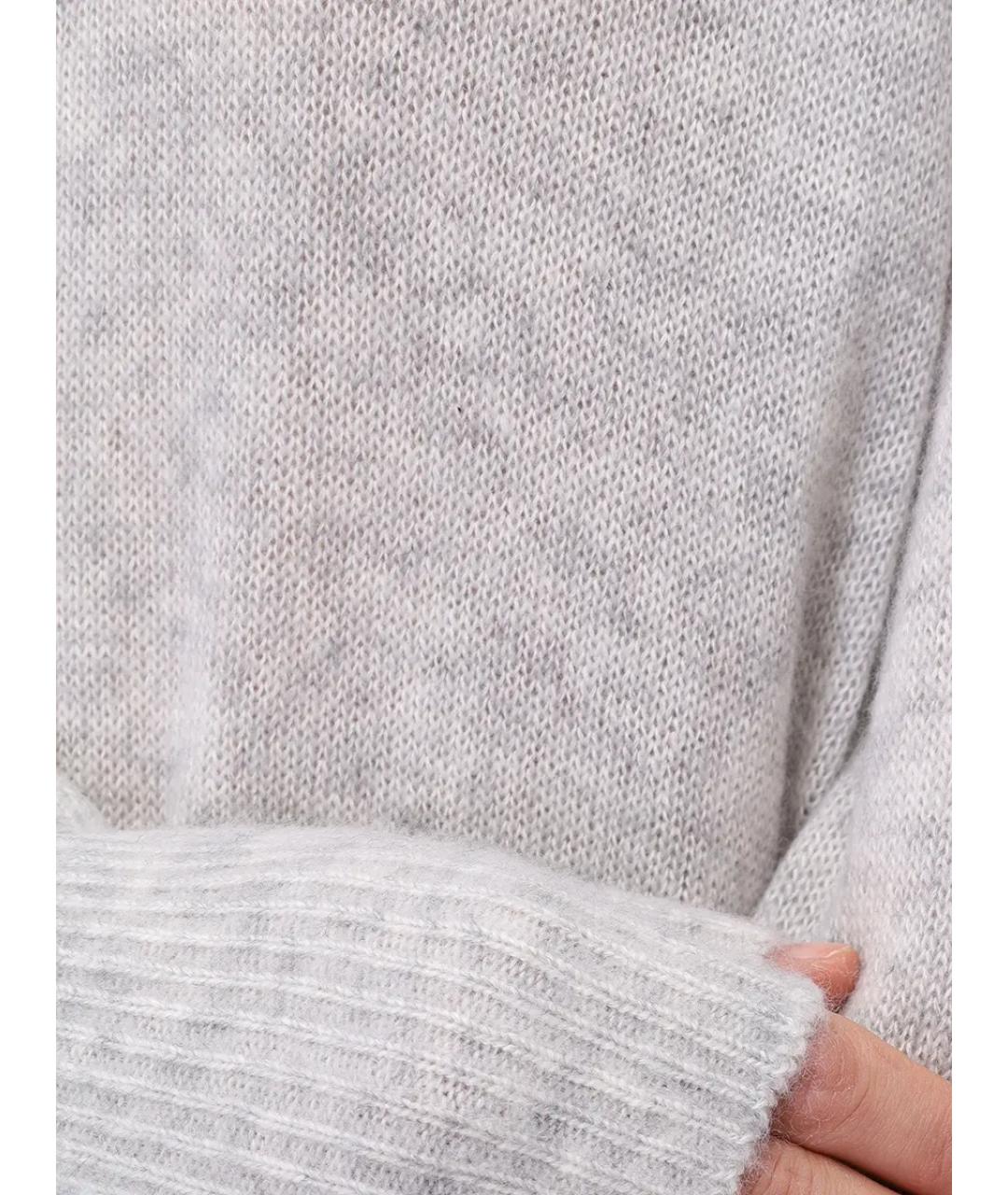 KITON Серый шерстяной джемпер / свитер, фото 5