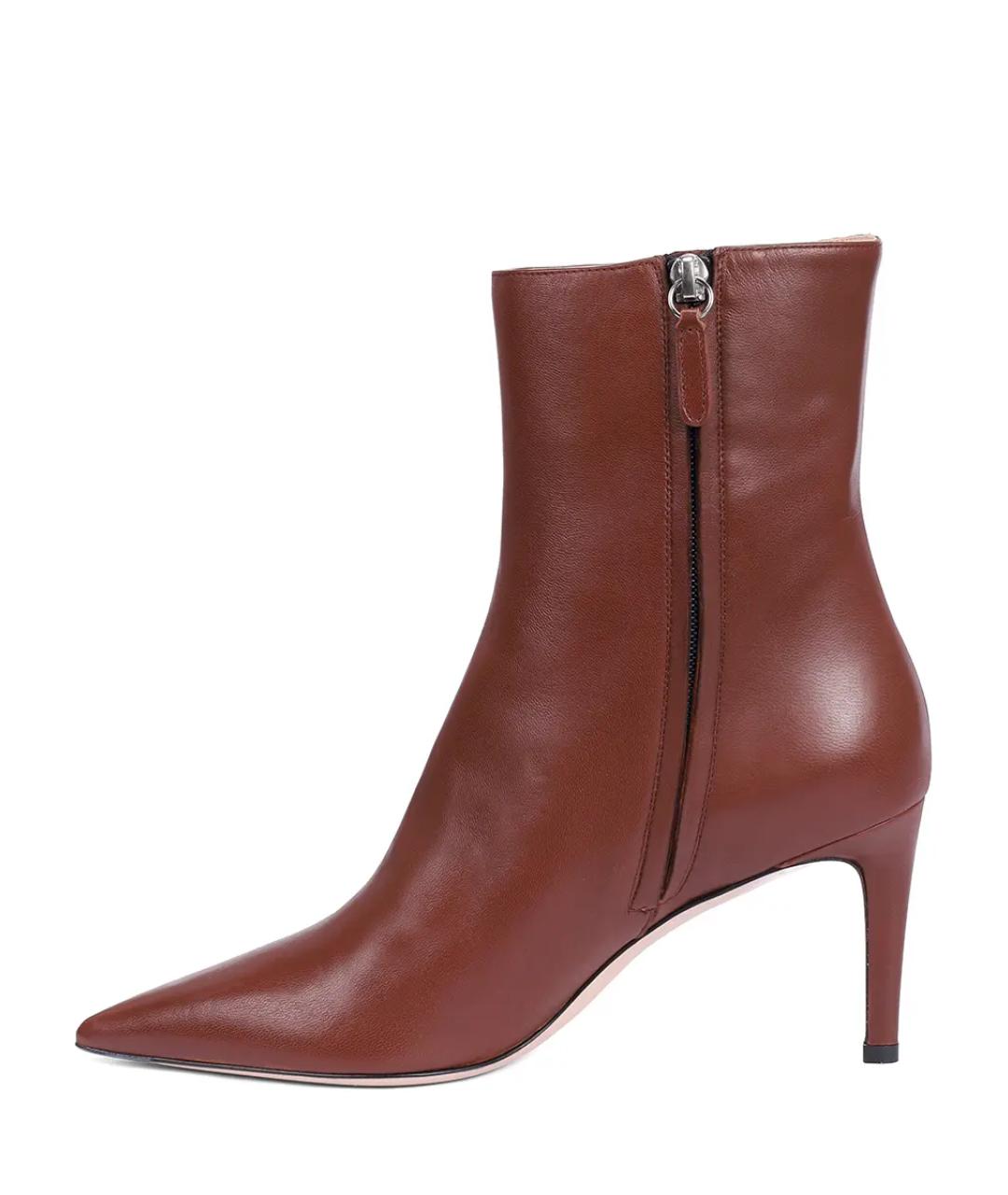 KITON Коричневые кожаные ботильоны, фото 3