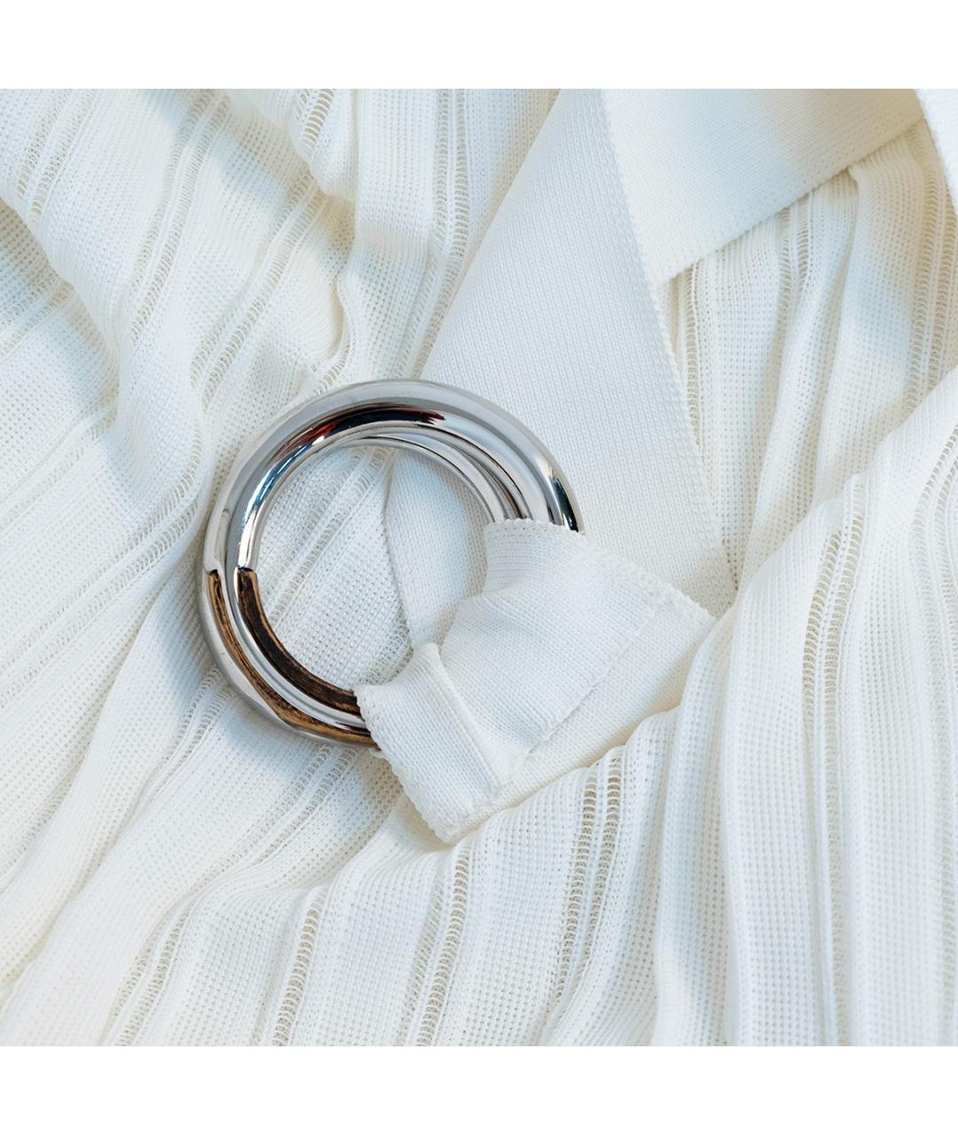 GUCCI Белое вискозное коктейльное платье, фото 5