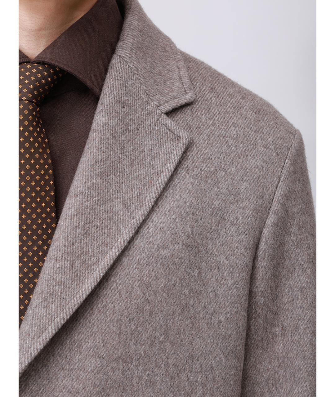 AGNONA Бежевое кашемировое пальто, фото 5