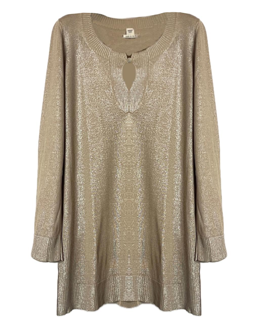 HERMES Бежевый шелковый джемпер / свитер, фото 1