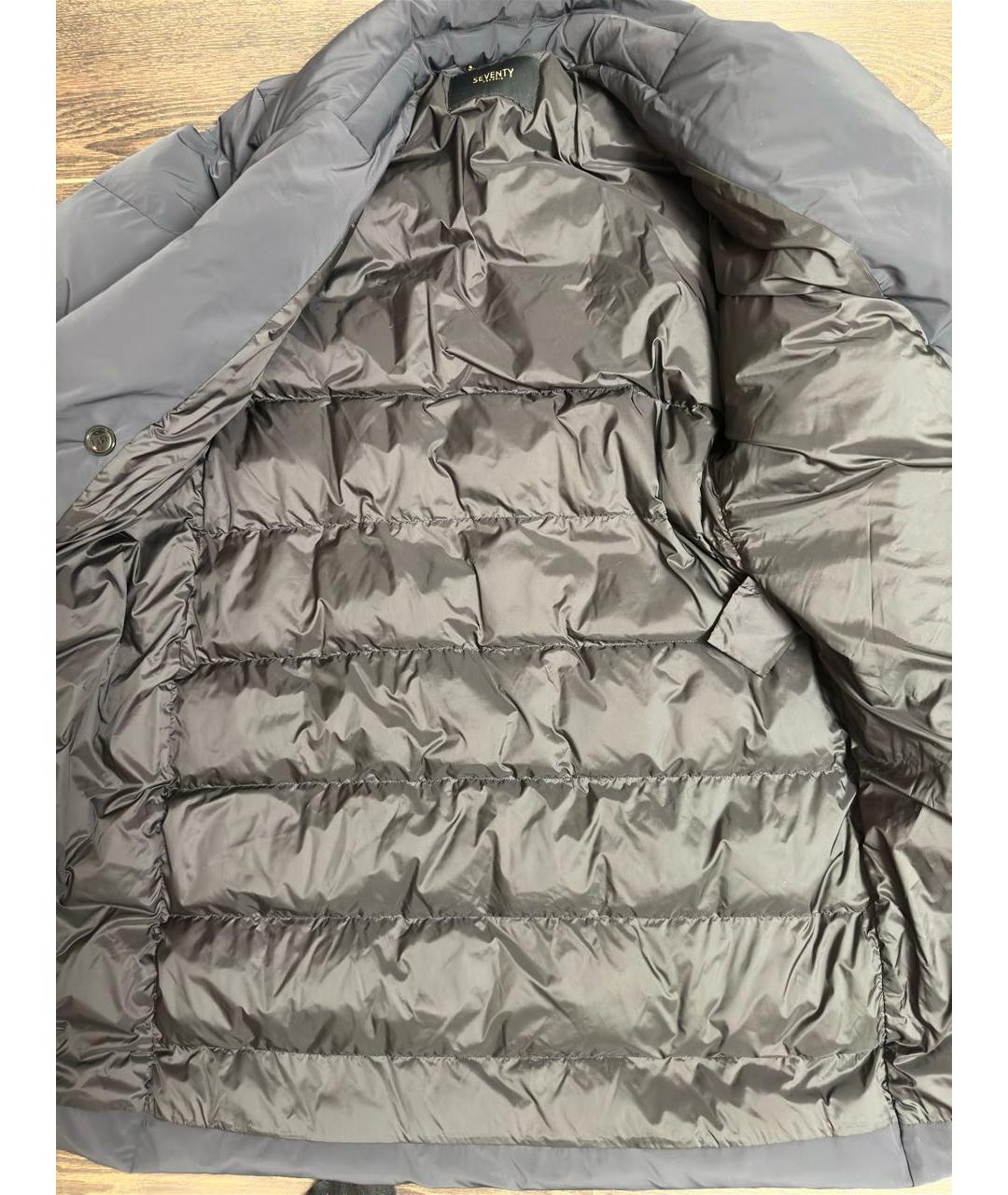 SEVENTY Черный полиамидовый пуховик, фото 5