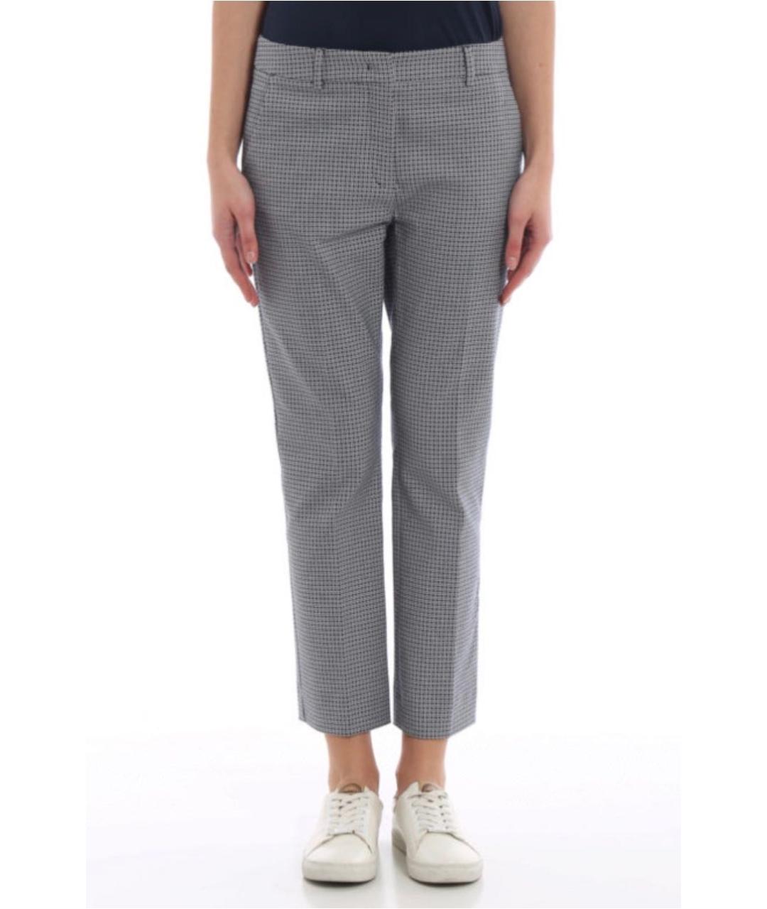 WEEKEND MAX MARA Хлопко-эластановые прямые брюки, фото 6