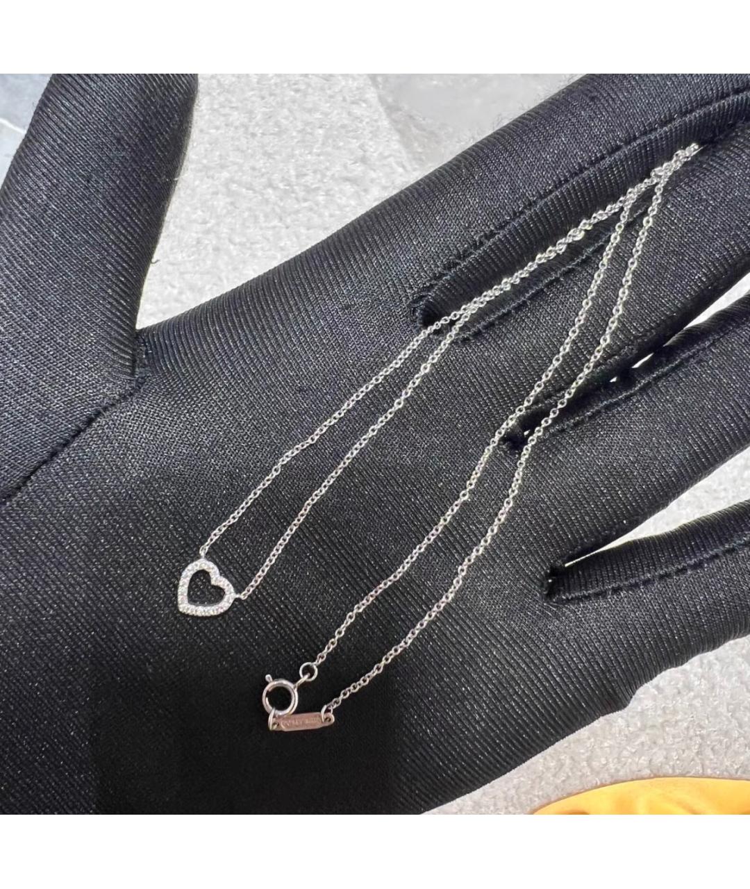 TIFFANY&CO Серебряное колье из белого золота, фото 3