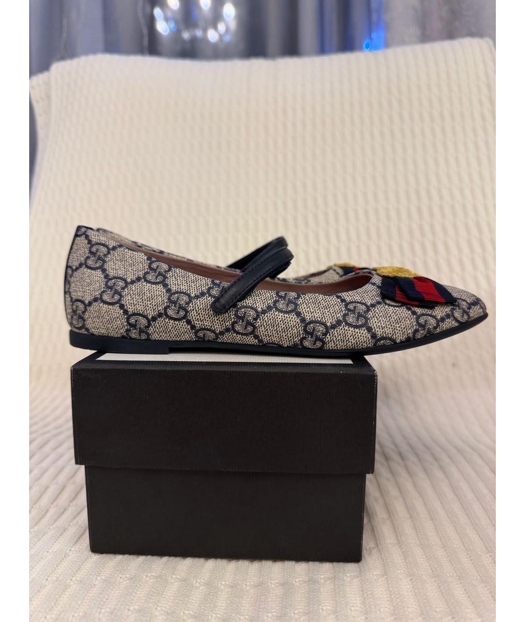 GUCCI KIDS Бежевые балетки, фото 9