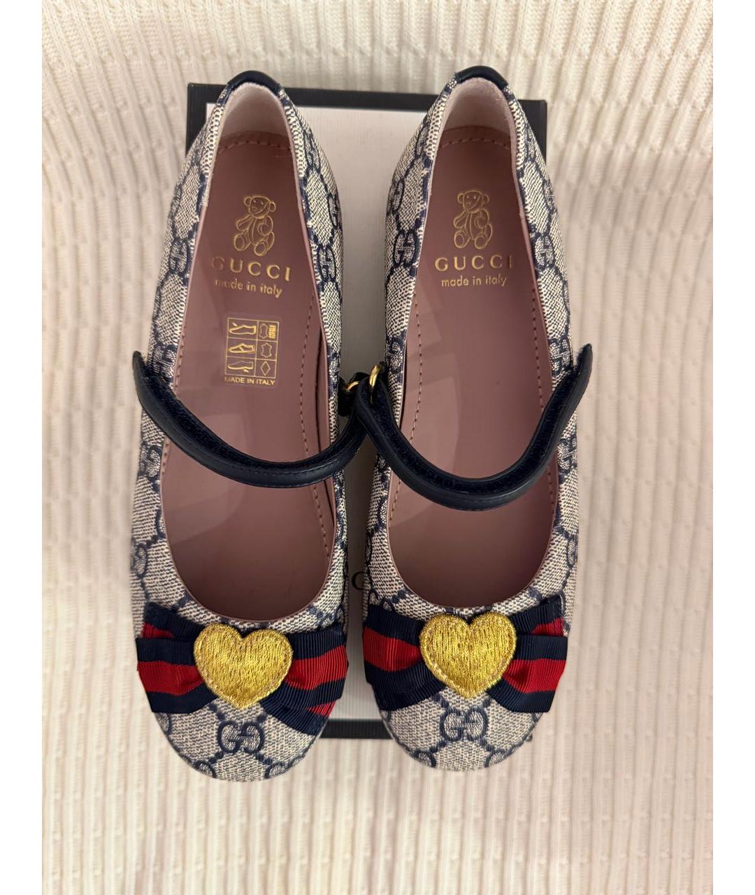 GUCCI KIDS Бежевые балетки, фото 8